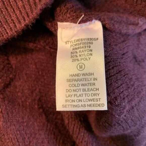 Evolution by Cyrus Herringbone Pattern Sweater M - Picture 5 of 7